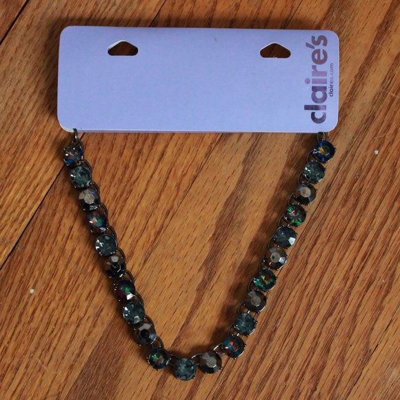 Claire's Faux Iridescent Stone Necklace - Picture 1 of 3